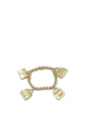 Hermès Pre-Owned 2000-2020 18K Yellow Gold Bag Charm Chain bracelet