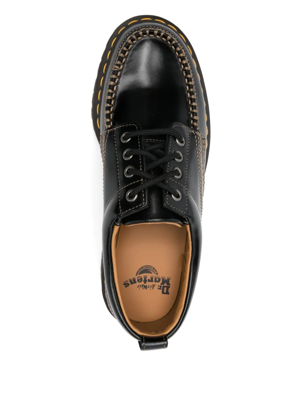 Dr. Martens leather derby shoes Black