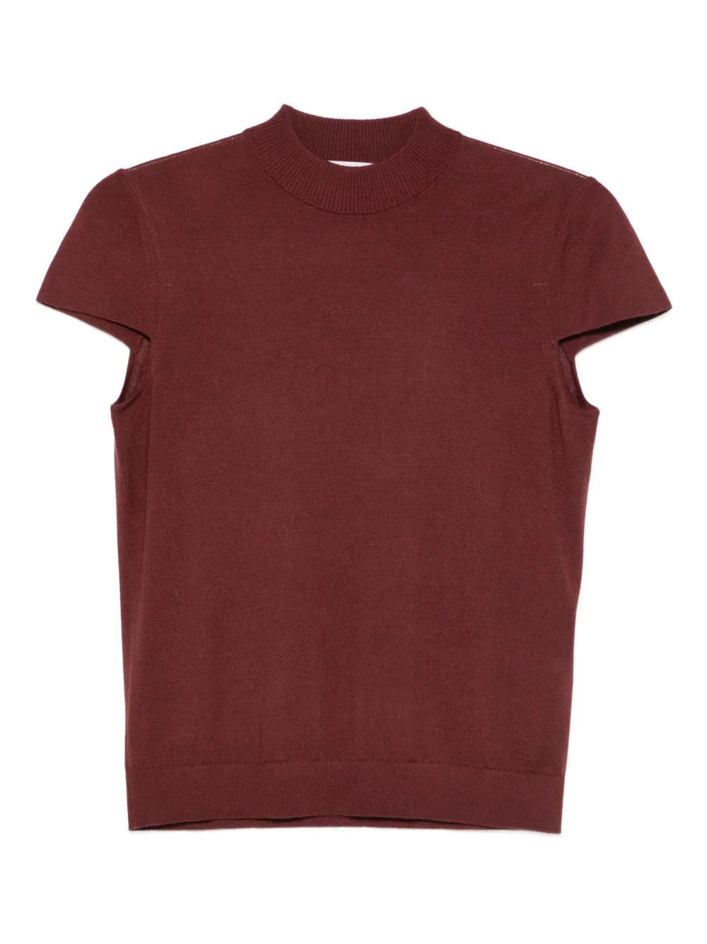 Dorothee Schumacher Essential Ease high-neck short-sleeve T-shirt | Red | Image 1