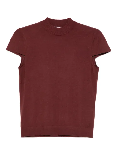 Dorothee Schumacher Essential Ease high-neck short-sleeve T-shirt