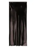 Dorothee Schumacher velvet bias-cut skirt - Black