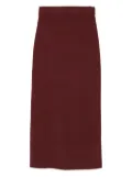 Dorothee Schumacher elastic-waistband midi skirt - Red