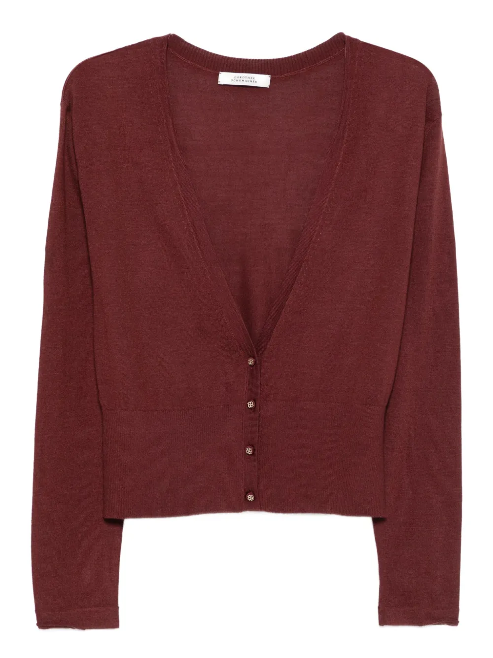 Dorothee Schumacher button-front V-neck cardigan | Red | Image 1