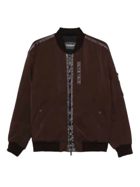 DONDUP striped-panel bomber jacket