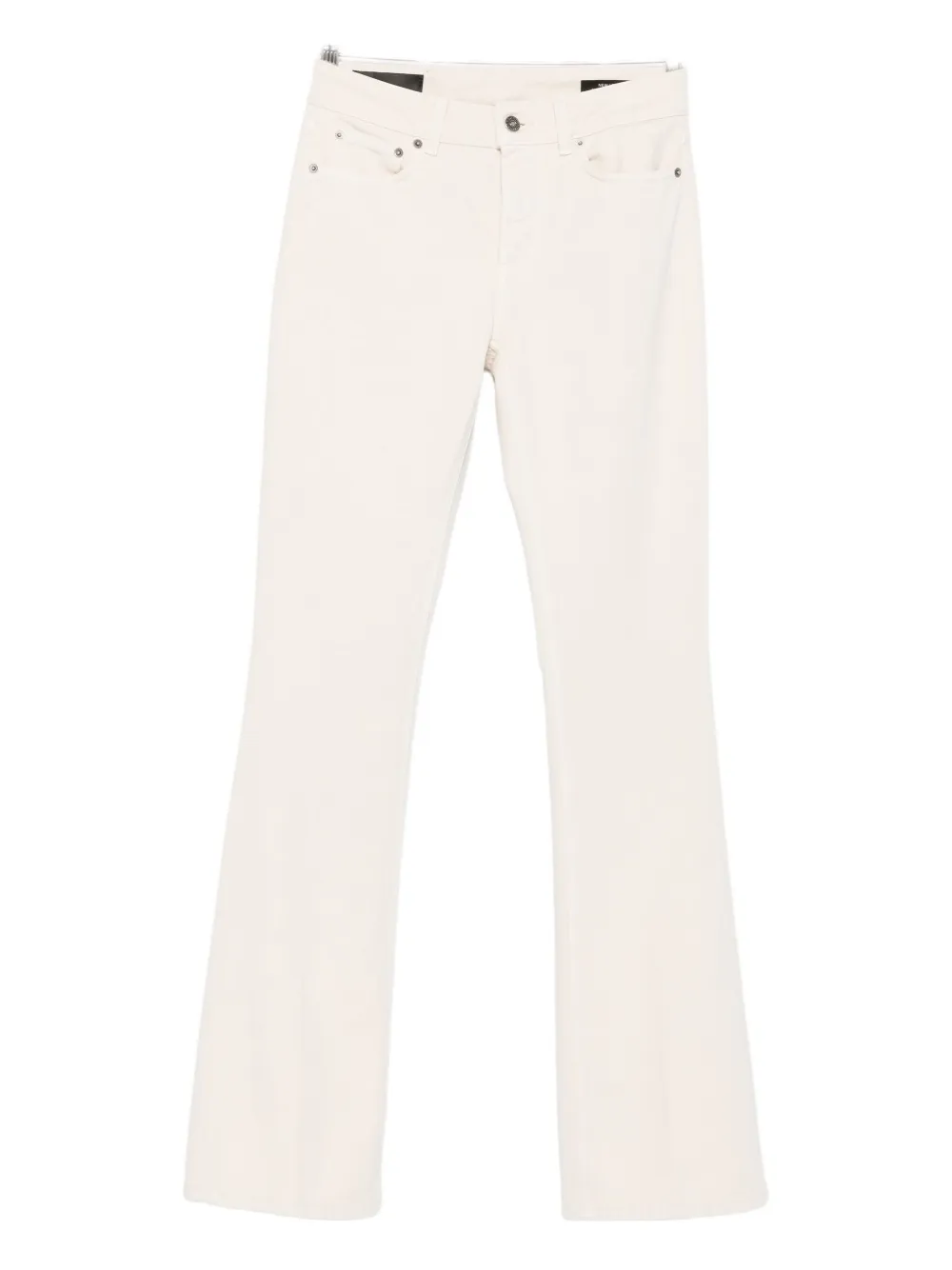 Dondup Button-fly Trousers In Neutral