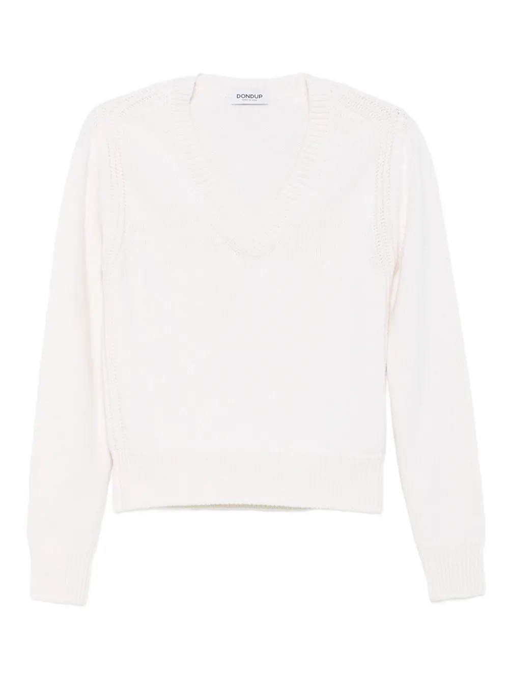 DONDUP V-neck sweater | White | Image 1