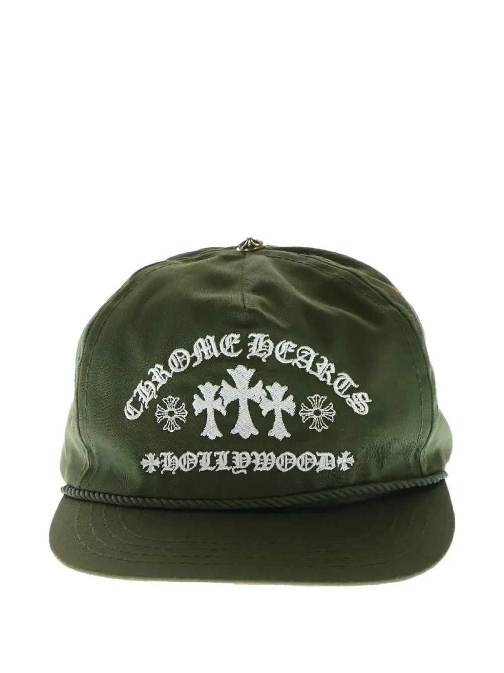 Chrome Hearts Cemetery cross-embroidered cap - KHAKI Chrome Hearts Cemetery cross-embroidered cap - KHAKI