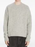 AMI Paris ribbed crewneck sweater - Grey