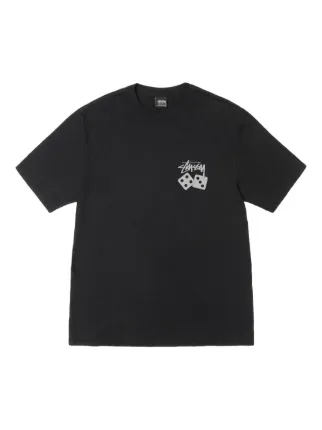 Stüssy Dice pigment-dyed T-shirt | Black | FARFETCH