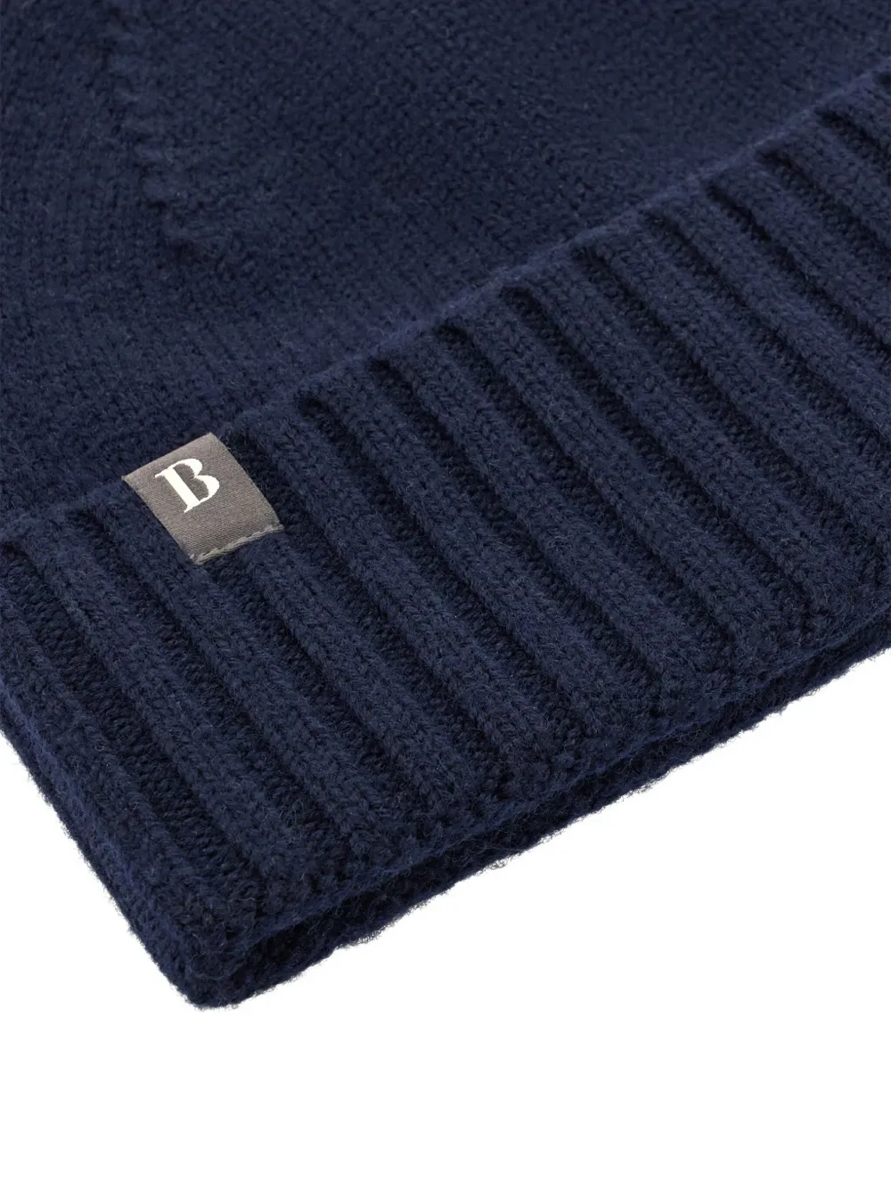 Boggi Milano Ribgebreide hoed Blauw