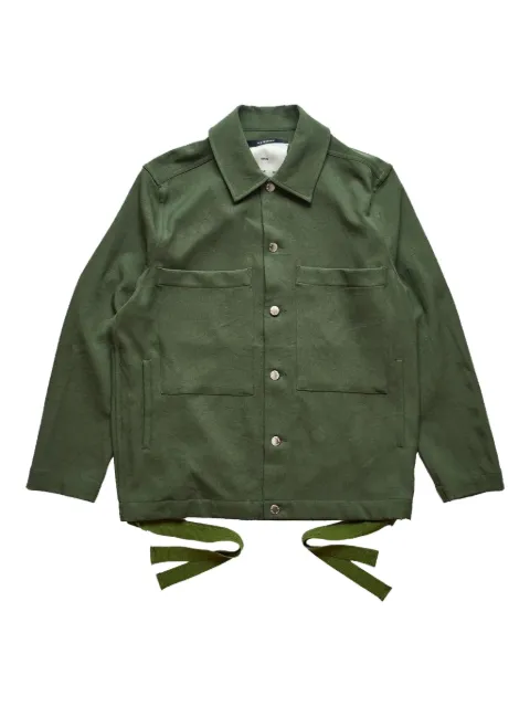 Song For The Mute patch-pocket tie-fastening jacket