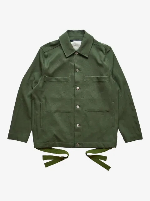 Song For The Mute patch-pocket tie-fastening jacket