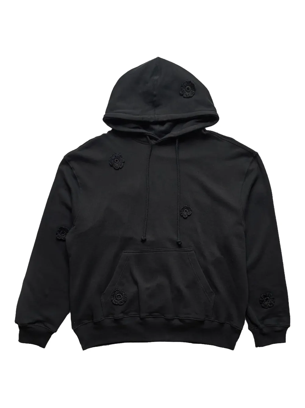Song For The Mute Daisy Gym Hoodie In Black