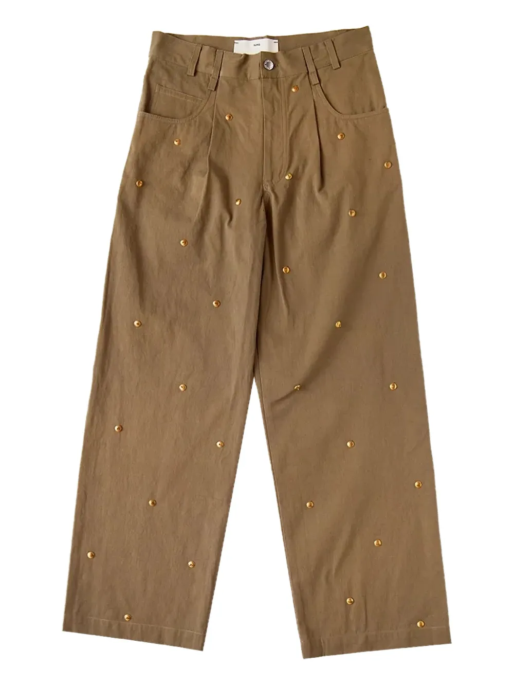 Song For The Mute bead-embellished straight-leg trousers | Neutrals | Image 1