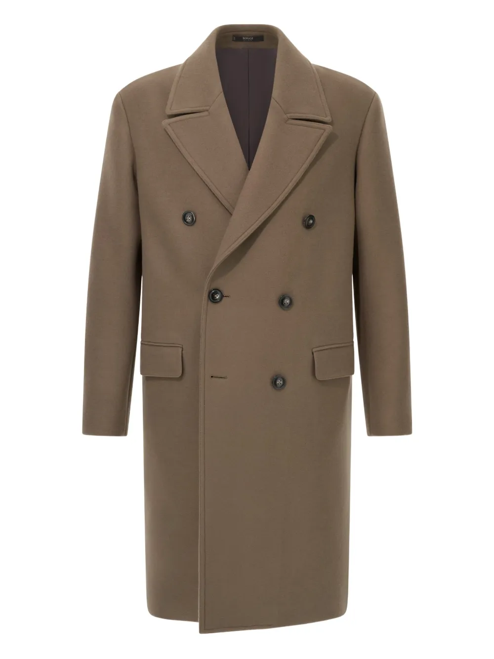 Boggi Milano double-breasted wool coat | Brown | Image 1