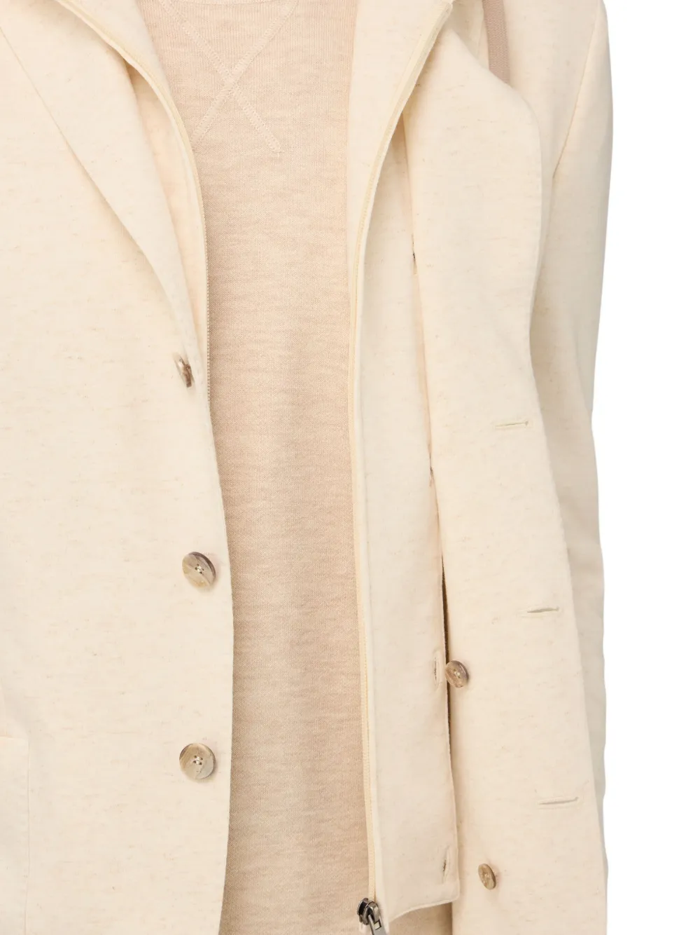 Boggi Milano Madison Hooded Blazer In Neutral