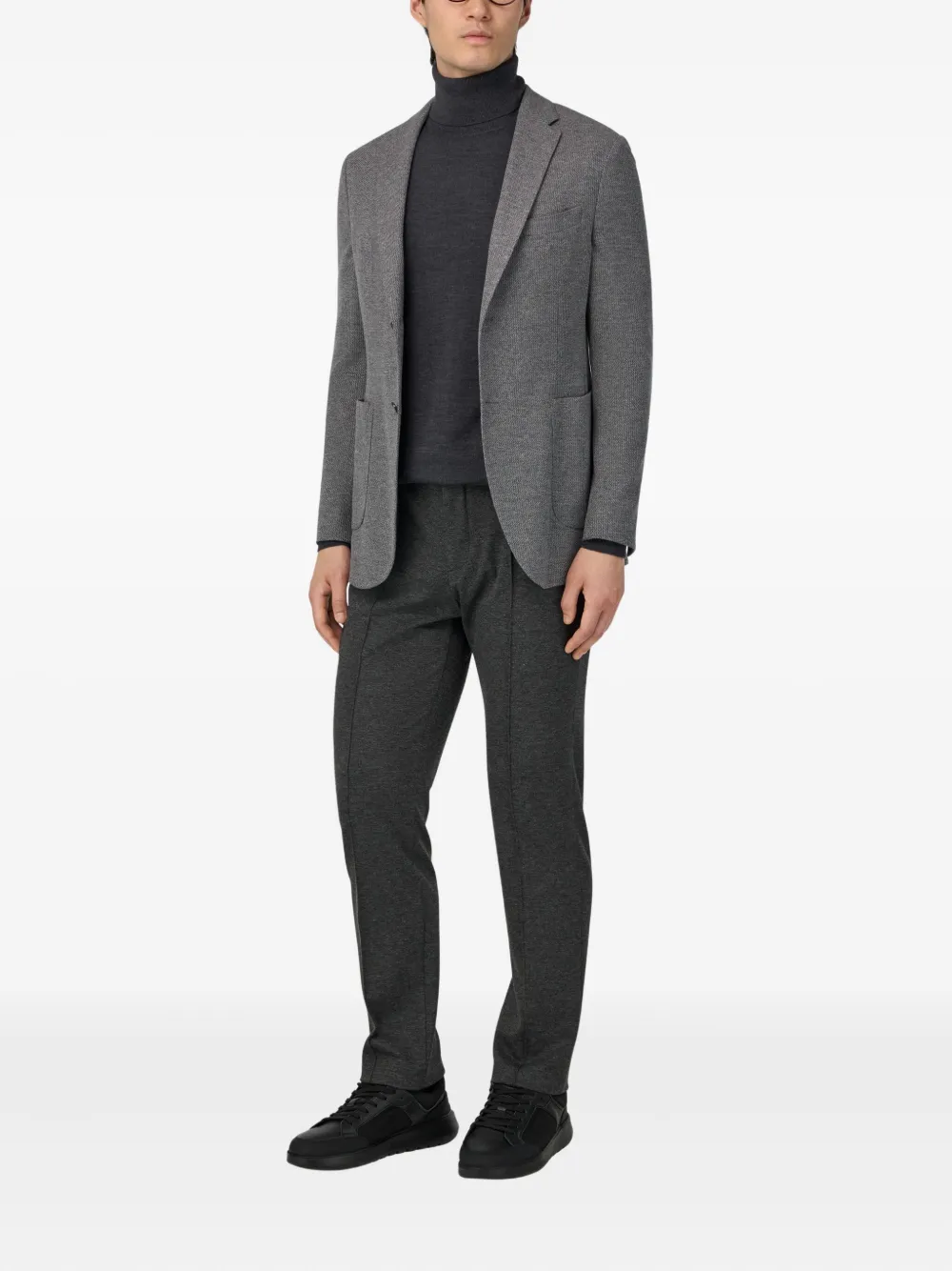 Boggi Milano patch-pocket knitted blazer | Blazers | Image 2