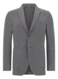 Boggi Milano patch-pocket knitted blazer - Grey