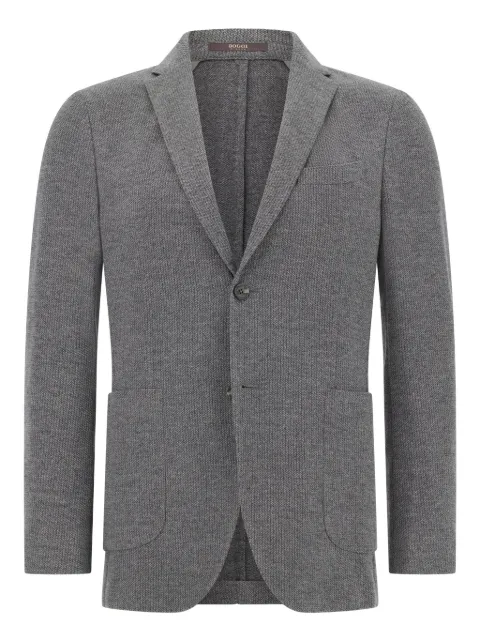 Boggi Milano patch-pocket knitted blazer
