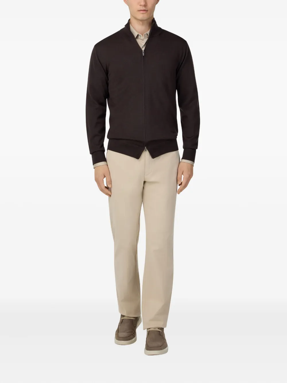 Boggi Milano full-zip merino wool cardigan | Cardigans | Image 2