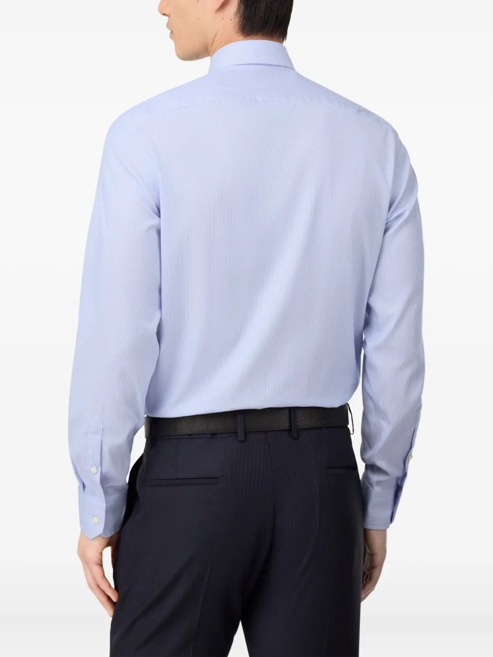 Boggi Milano Striped Shirt In Blue