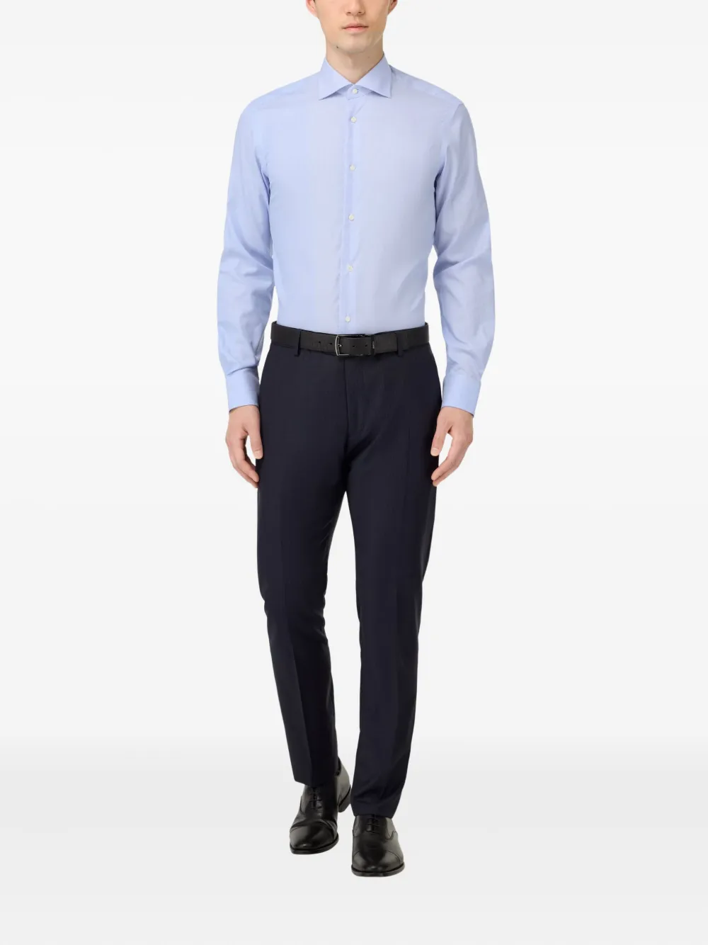 Boggi Milano Striped Shirt In Blue