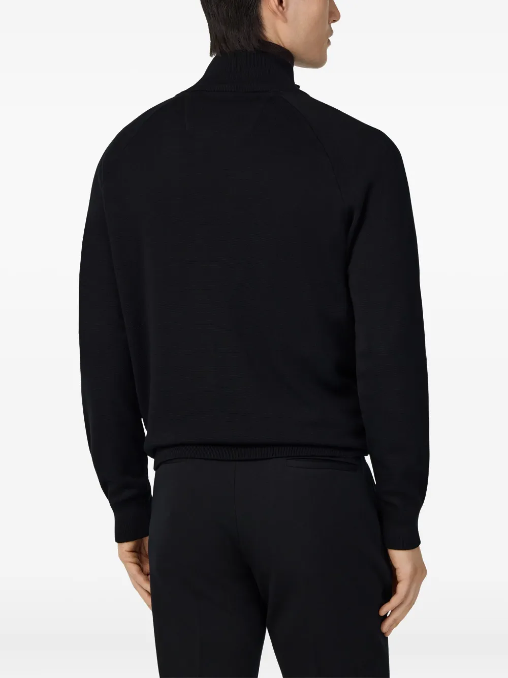 Boggi Milano Vest met rits Zwart