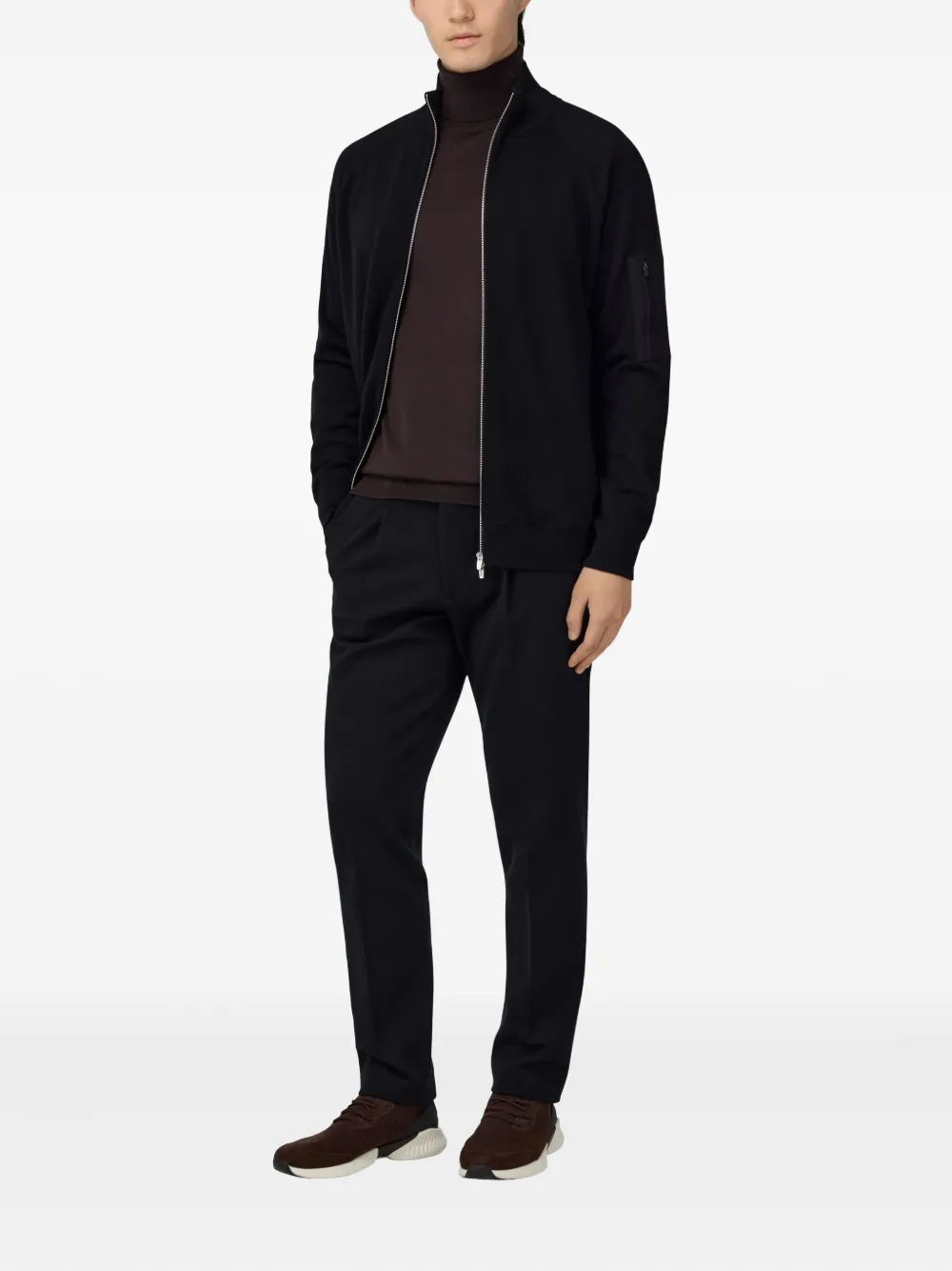 Boggi Milano zip cardigan | Cardigans | Image 2