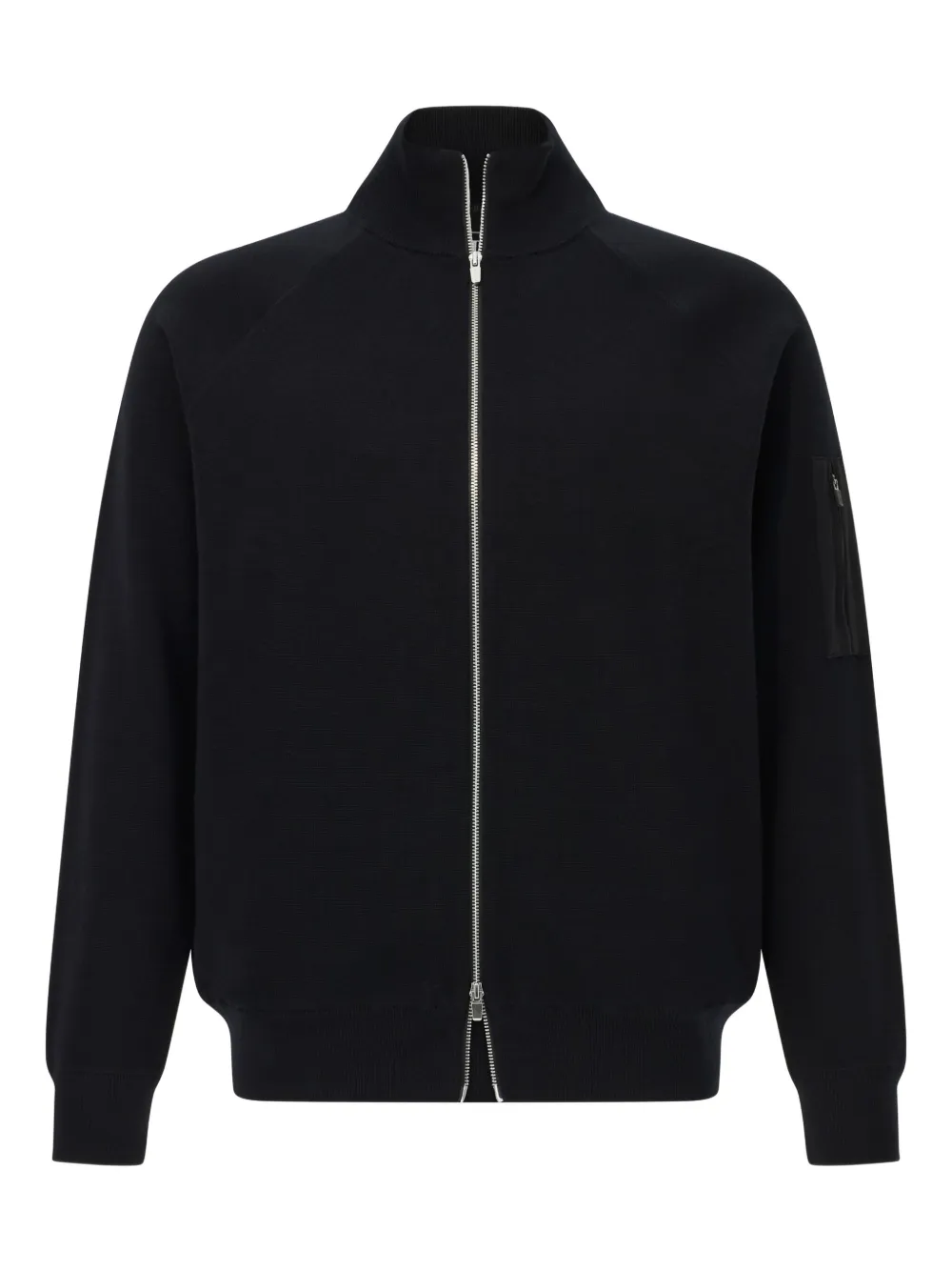 Boggi Milano zip cardigan | Black | Image 1