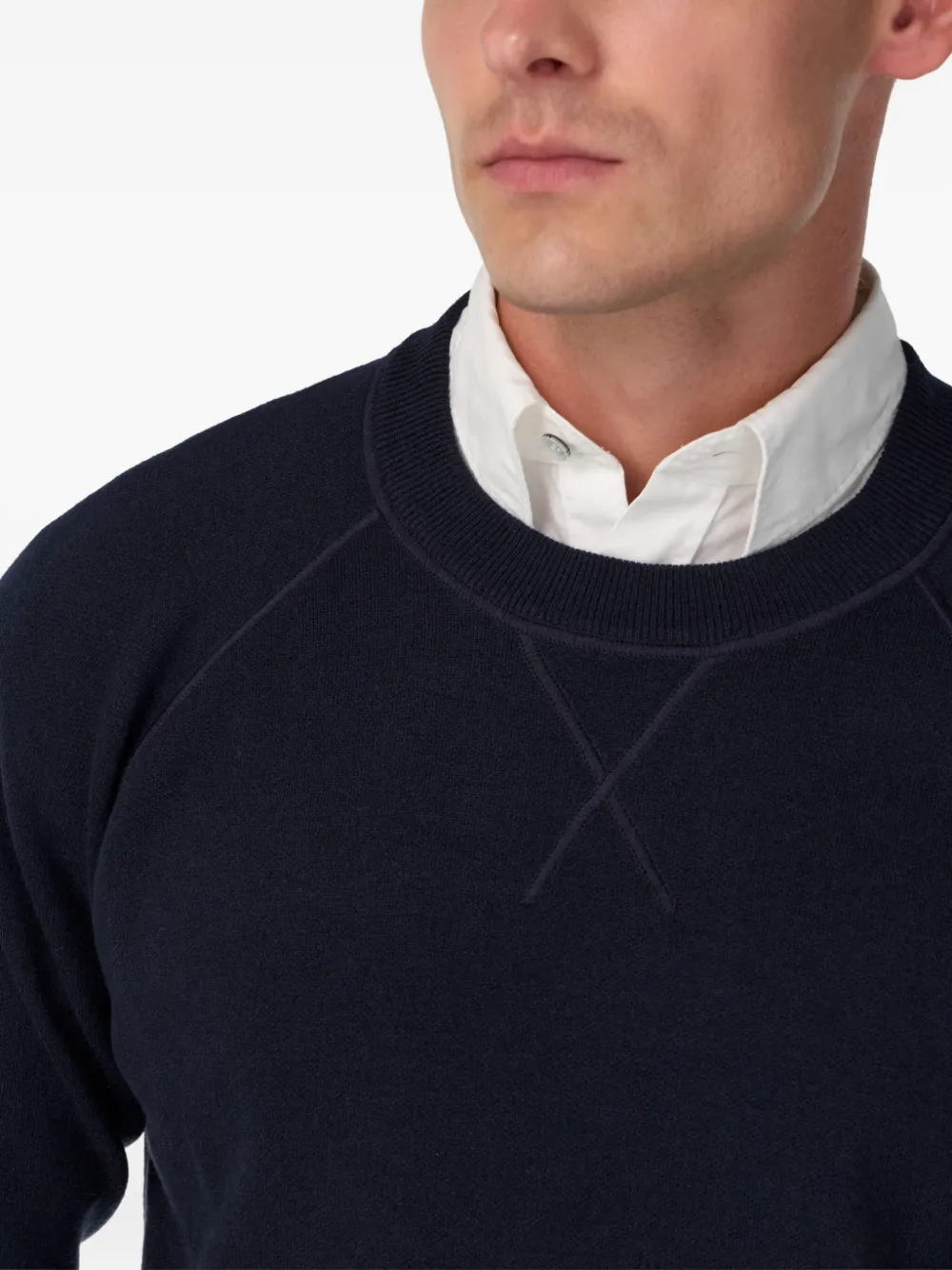 Boggi Milano Trui met ronde hals Blauw