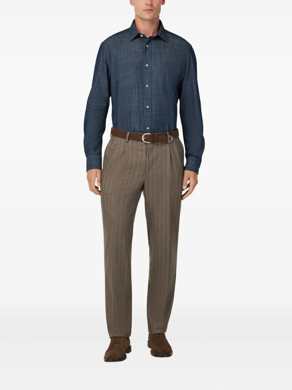 Boggi Milano Denim overhemd - Blauw