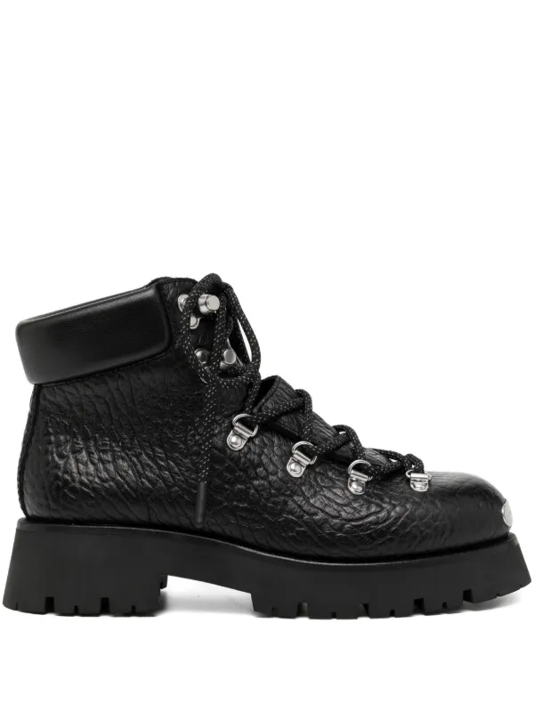 Alexander wang ブーツ Alexander Wang レザー コンバットブーツ | ブラック | FARFETCH JP