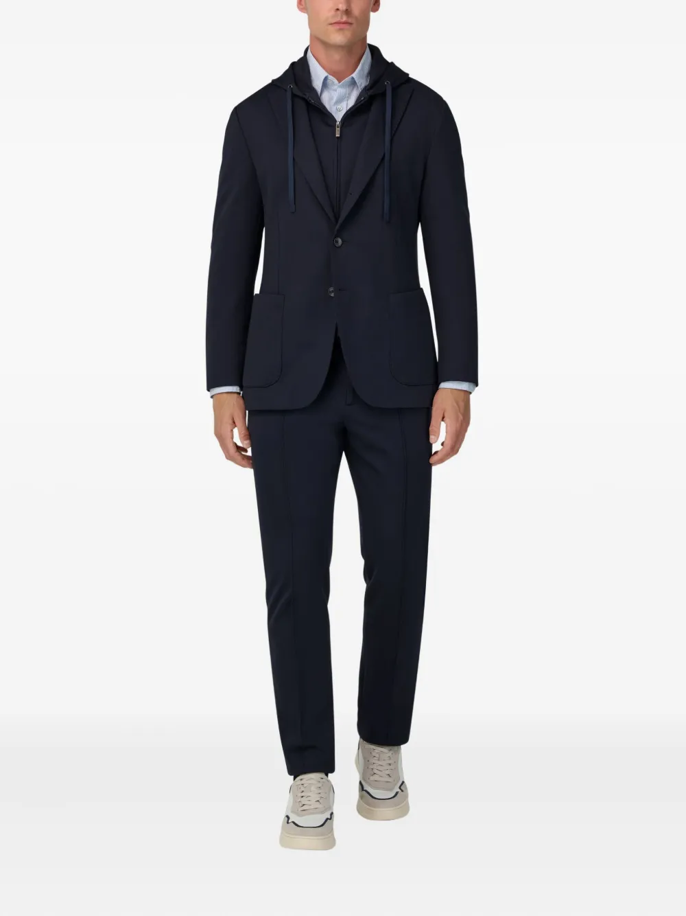 Boggi Milano hooded patch-pocket blazer | Blazers | Image 2