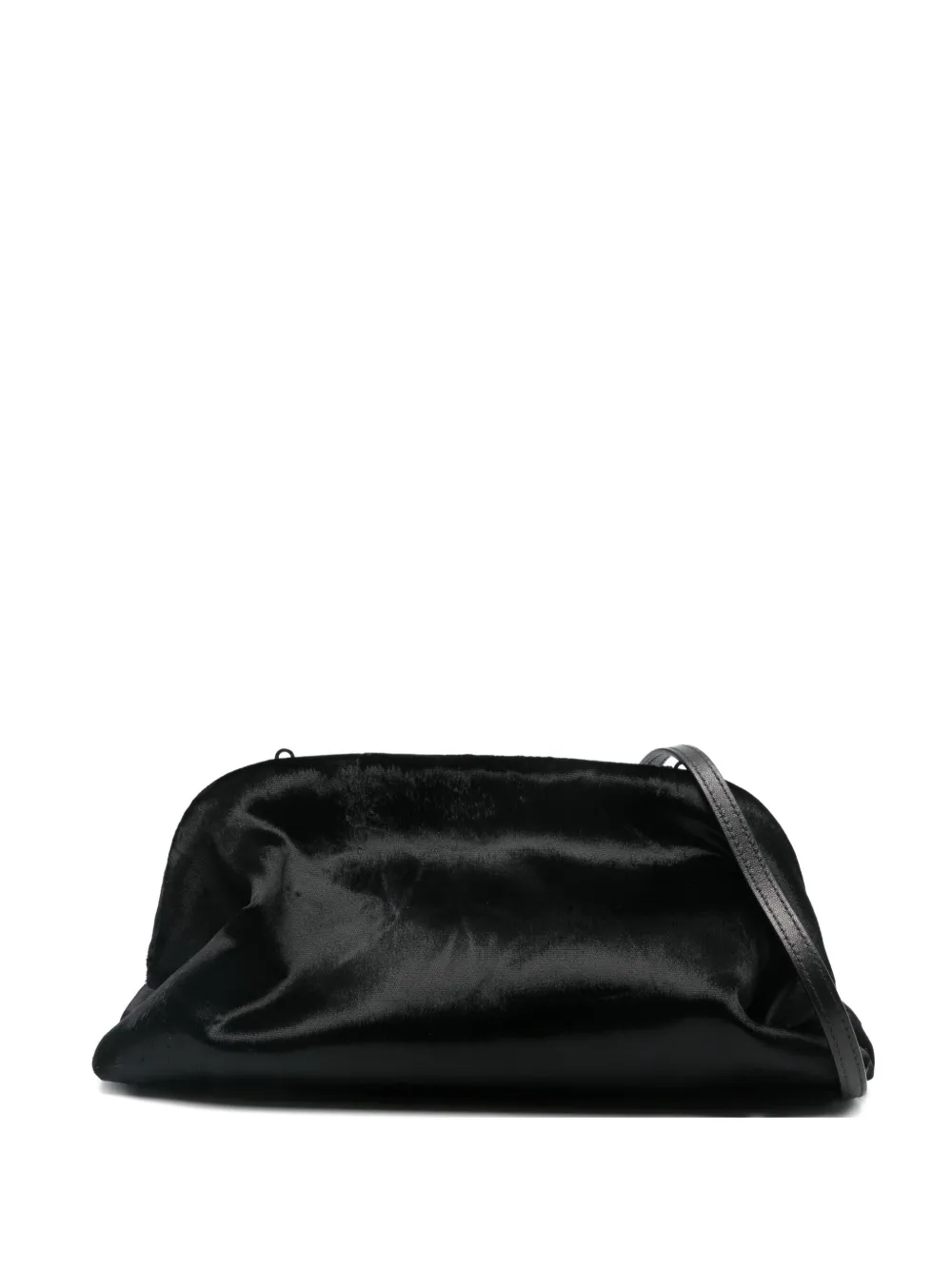 Alberta Ferretti Velvet Clutch Bag In Black