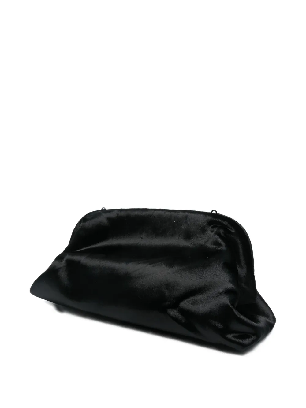 Alberta Ferretti velvet clutch bag - Zwart