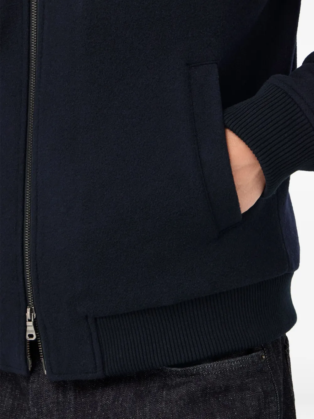 Boggi Milano Gewatteerd bomberjack Blauw