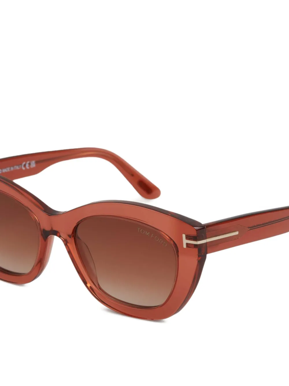 TOM FORD Zonnebril met cat-eye montuur Rood