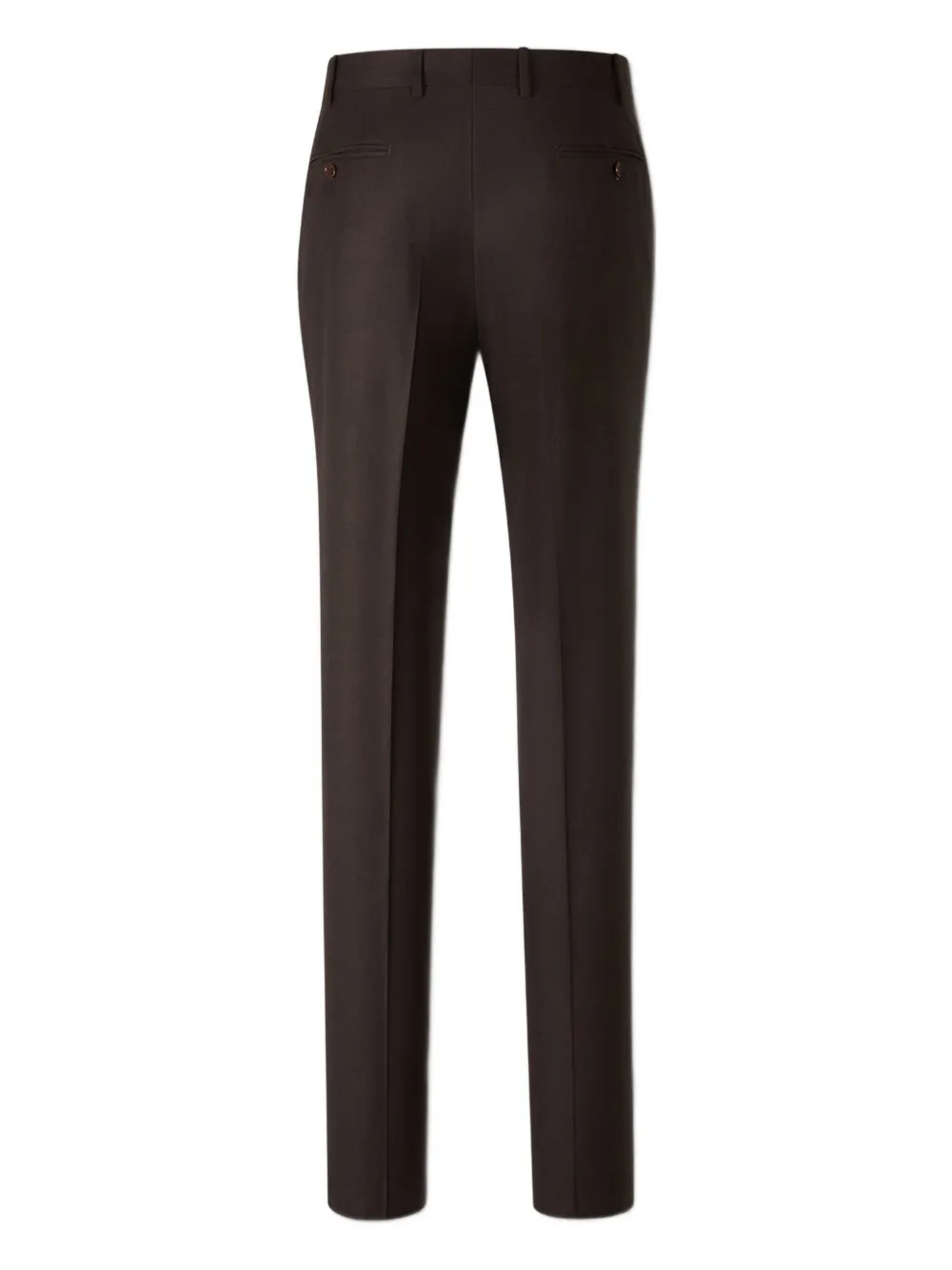Canali pressed-crease trousers - Bruin