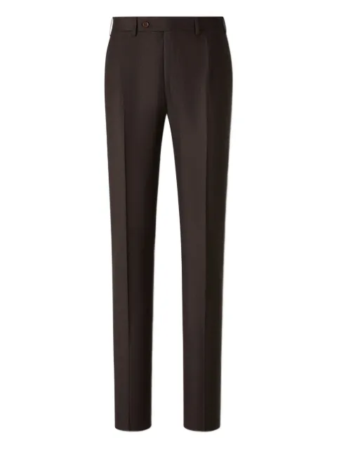 Canali pressed-crease trousers