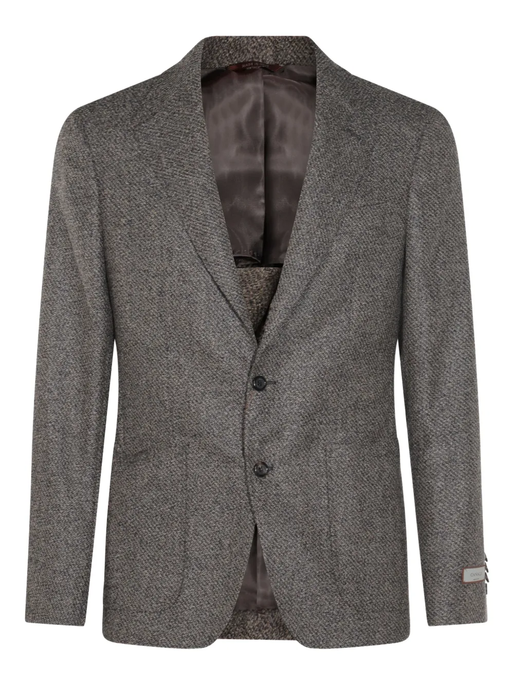 Canali single-breasted blazer - グレー Canali single-breasted blazer - グレー