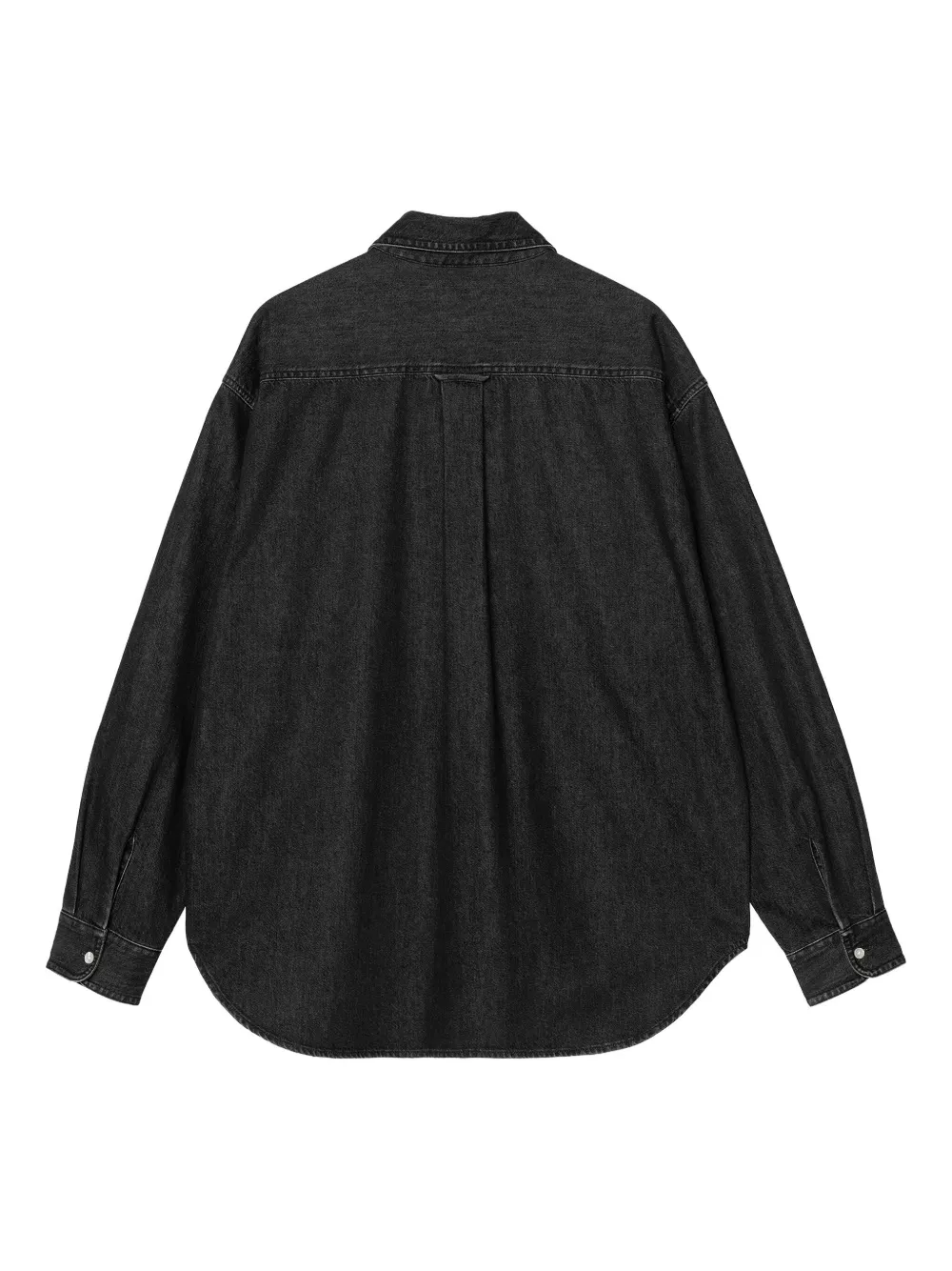 Carhartt Button-down Denim Shirt In Black