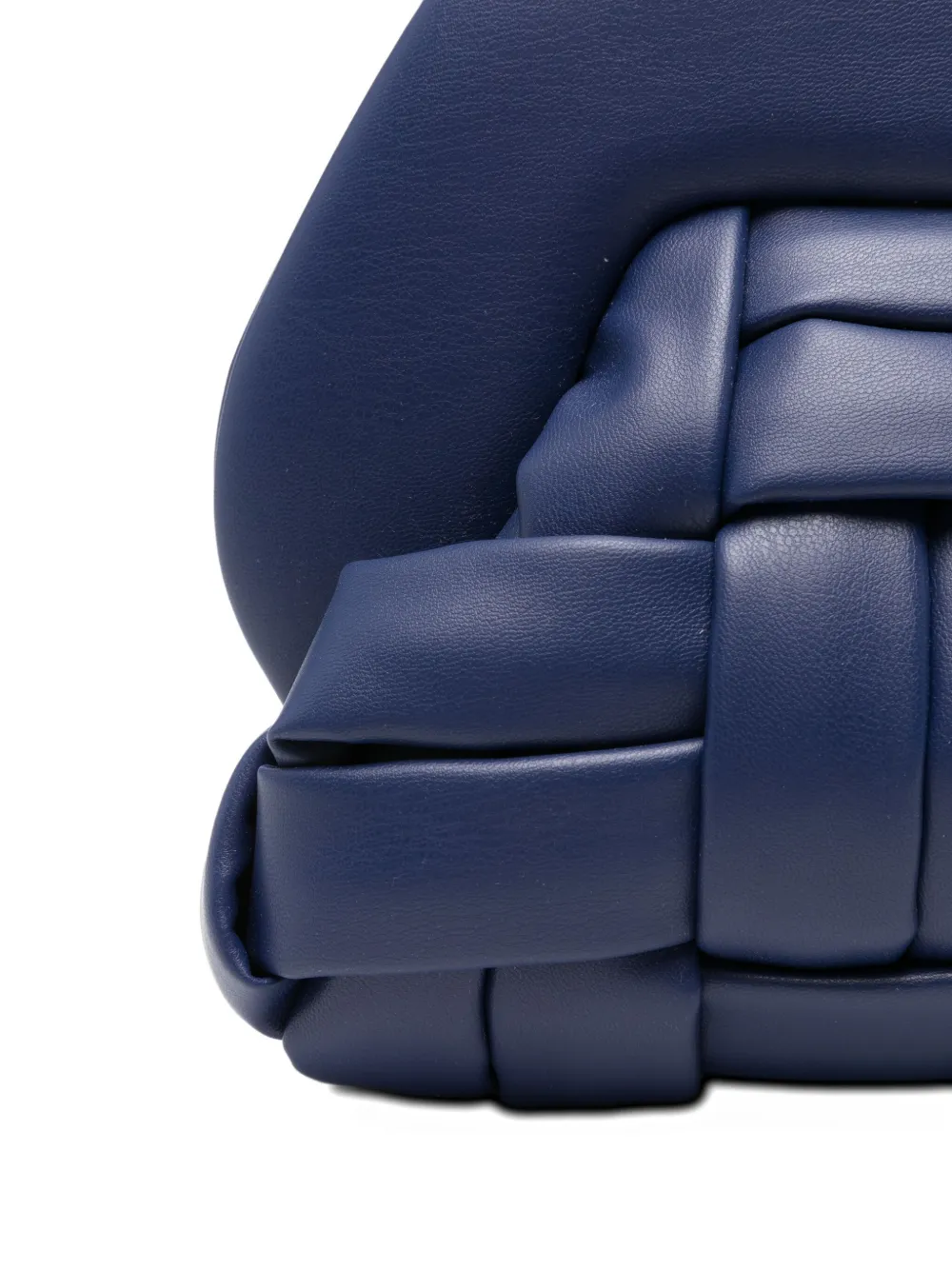 Themoirè Clasp-fastening Clutch Bag In Blue