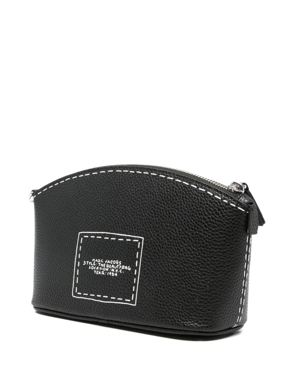 Marc Jacobs Lettering-print Make-up Bag In Black