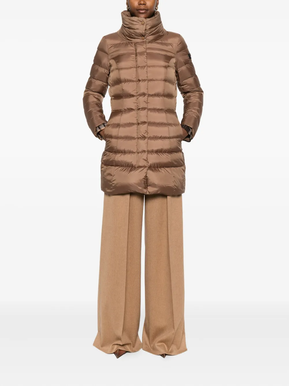 Peuterey quilted high-neck coat | Single Breasted Coats | Image 2