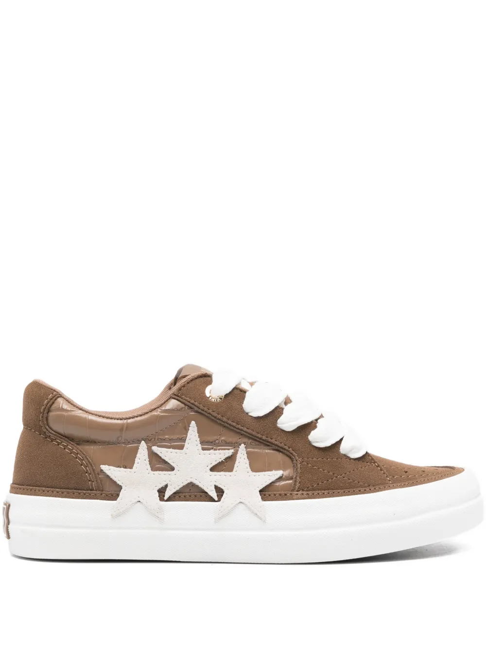 AMIRI Leren sneakers verfraaid met ster Bruin