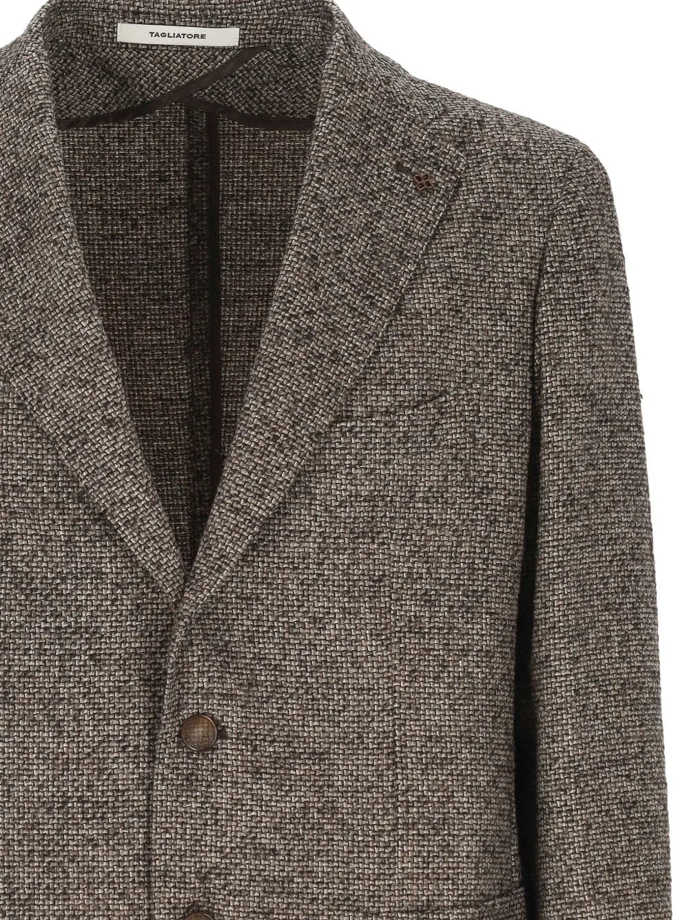 Tagliatore Blazer met enkele rij knopen Bruin
