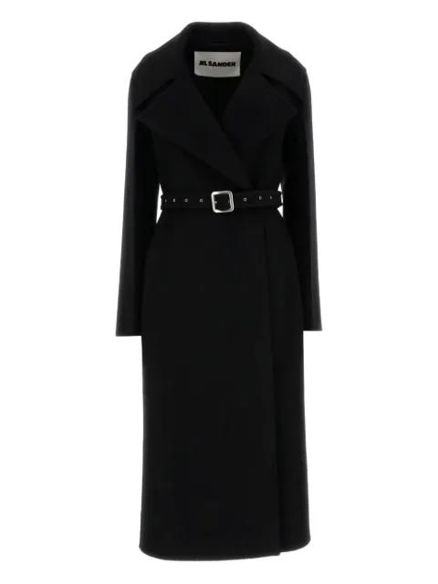 Jil Sander belted-wool coat
