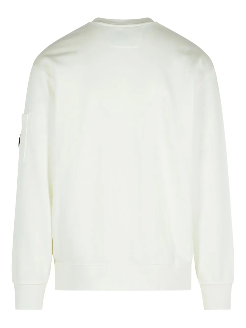 C.P. Company Sweater met opgestikte zak en ronde hals - Wit