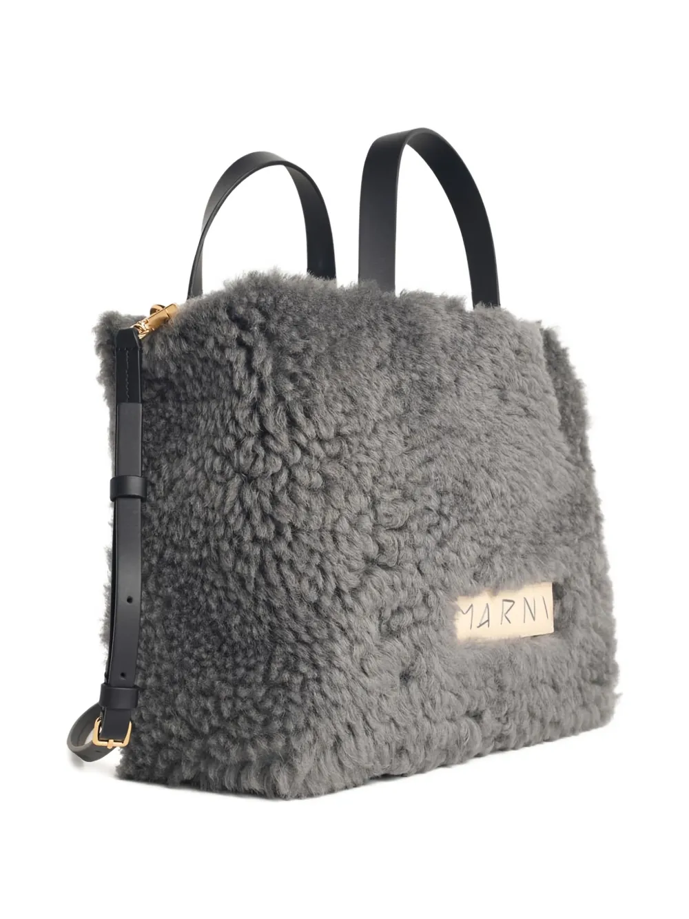 Marni Museo Tote Bag In Gray