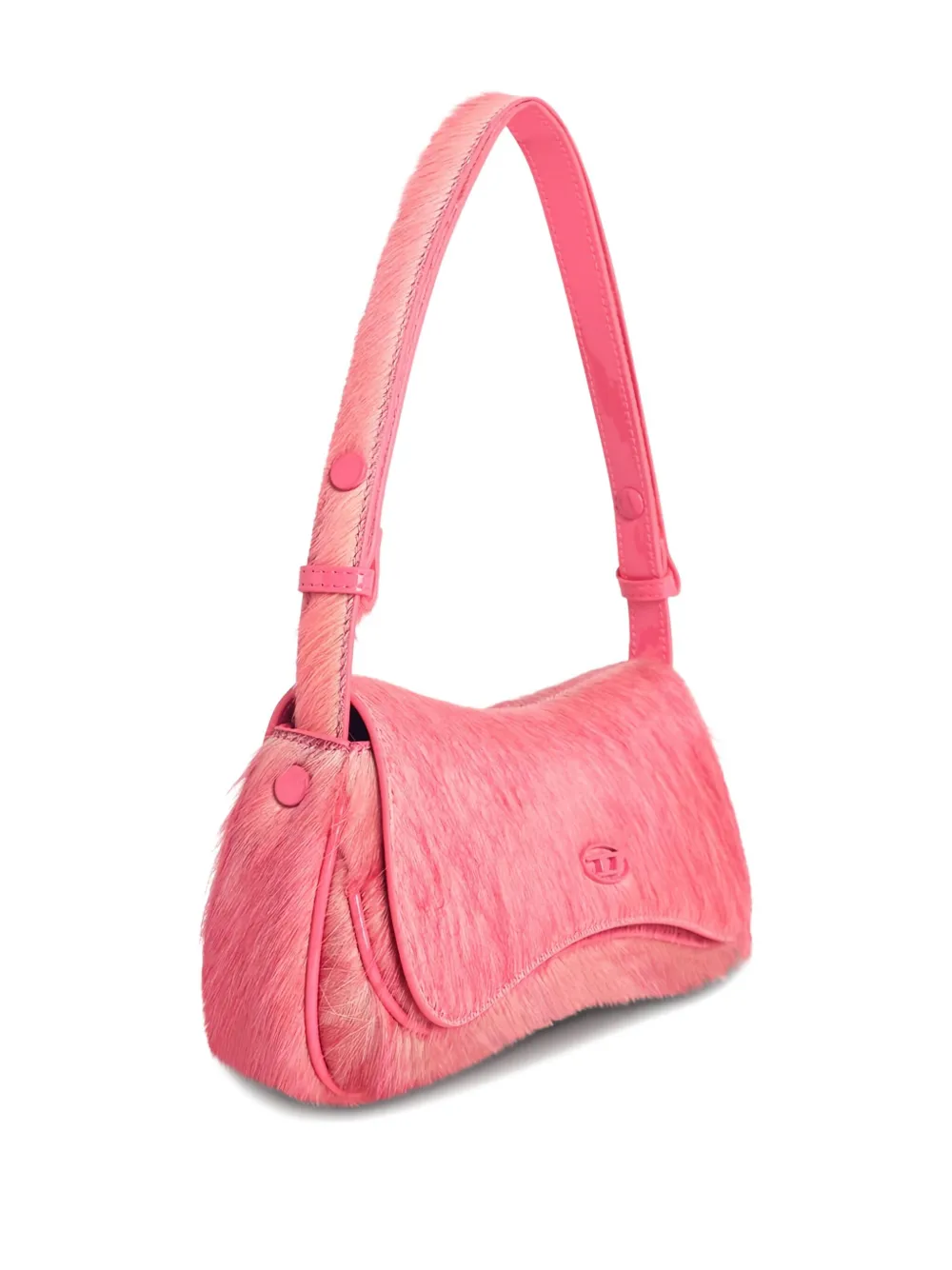 Diesel Play Flap Clutch Bag In Pink